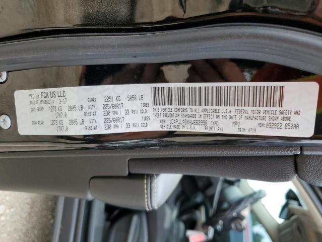 1C4PJLABXHW662996 - 2017 JEEP CHEROKEE SPORT შავი ფოტო 14