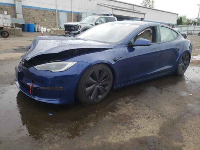 5YJSA1E59SF550219 - 2025 TESLA MODEL S BLUE photo 1