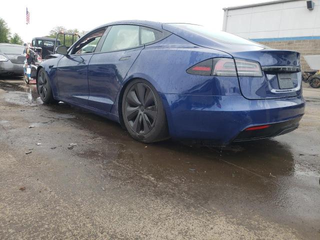 5YJSA1E59SF550219 - 2025 TESLA MODEL S BLUE photo 2