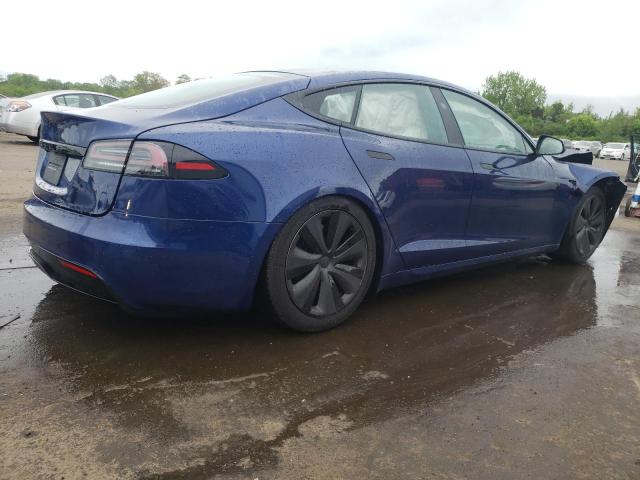 5YJSA1E59SF550219 - 2025 TESLA MODEL S BLUE photo 3