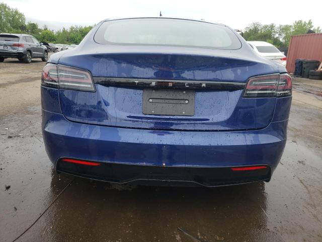 5YJSA1E59SF550219 - 2025 TESLA MODEL S BLUE photo 6