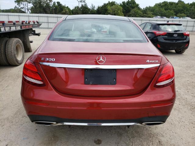 WDDZF4KB9HA046336 - 2017 MERCEDES-BENZ E 300 4MATIC RED photo 6