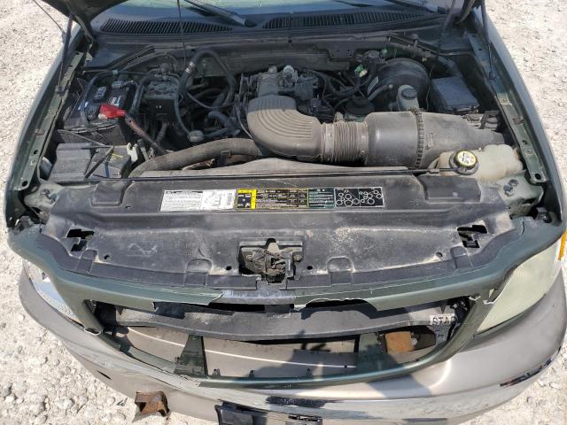 1FTRW07662KE17646 - 2002 FORD F150 SUPERCREW GREEN photo 11