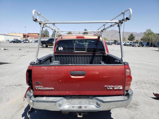 5TEJU62N36Z233142 - 2006 TOYOTA TACOMA DOUBLE CAB PRERUNNER RED photo 6