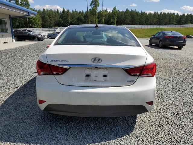 5NPEC4AC8EH827171 - 2014 HYUNDAI SONATA SE WHITE photo 6