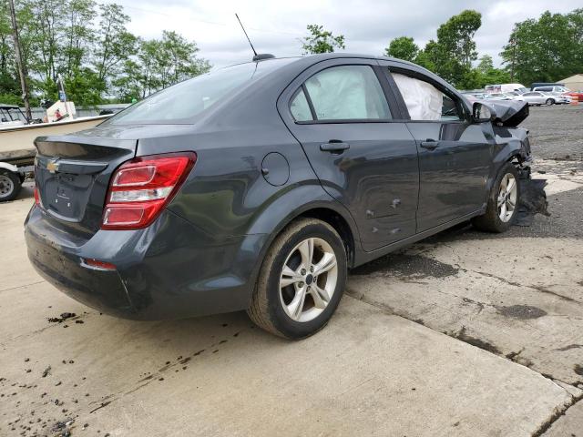 1G1JB5SG6H4146146 - 2017 CHEVROLET SONIC LS GRAY photo 3