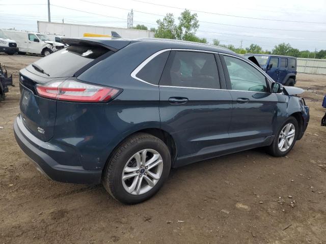 2FMPK4J98KBB48519 - 2019 FORD EDGE SEL BLUE photo 3