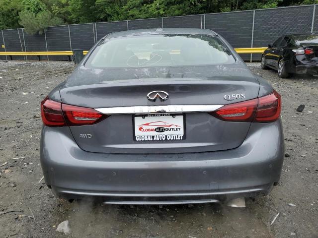 JN1EV7AR7KM592704 - 2019 INFINITI Q50 LUXE GRAY photo 6