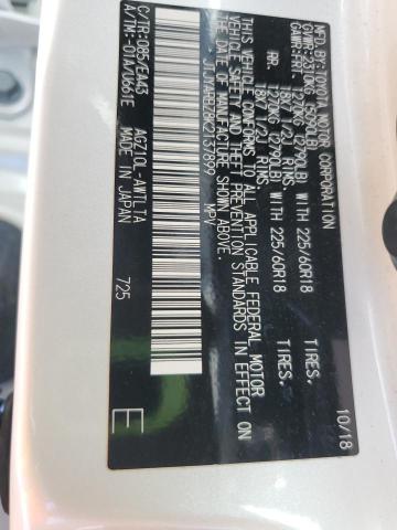 JTJYARBZ8K2137899 - 2019 LEXUS NX 300 BASE Blanc photo 14