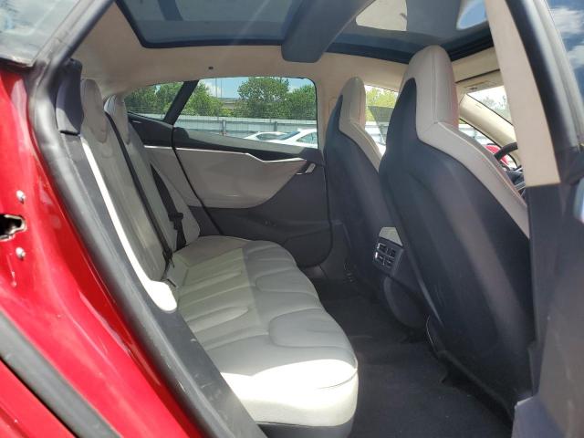 5YJSA1DP9DFP08936 - 2013 TESLA MODEL S RED photo 10