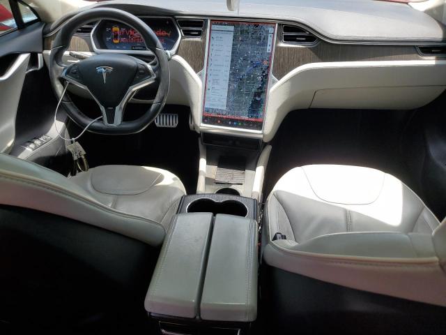 5YJSA1DP9DFP08936 - 2013 TESLA MODEL S RED photo 8