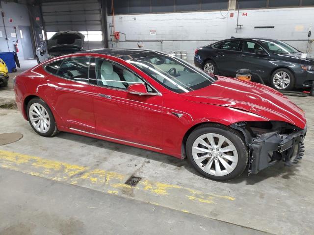 5YJSA1E28JF262311 - 2018 TESLA MODEL S 红色 照片 4