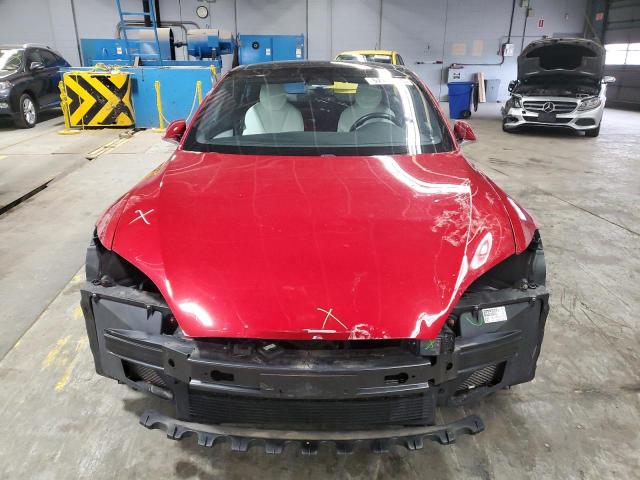 5YJSA1E28JF262311 - 2018 TESLA MODEL S 红色 照片 5
