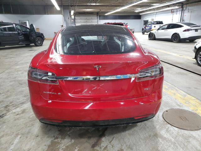5YJSA1E28JF262311 - 2018 TESLA MODEL S 红色 照片 6