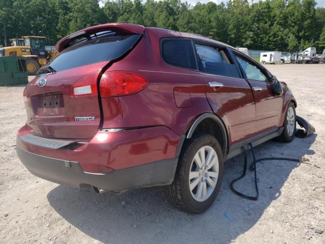 4S4WX97D194407507 - 2009 SUBARU TRIBECA LIMITED RED photo 4