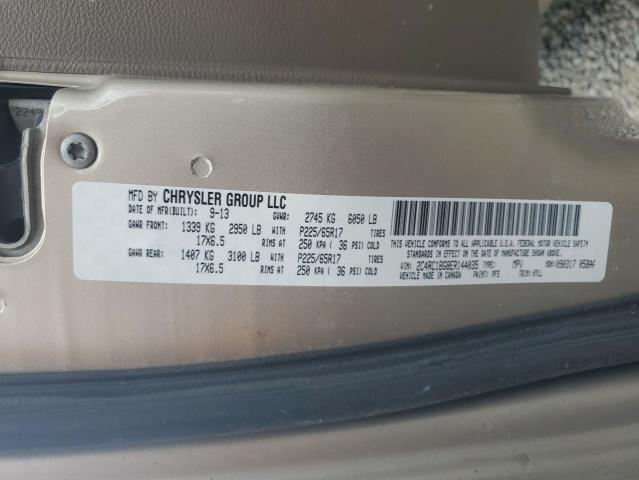 2C4RC1BG8ER144035 - 2014 CHRYSLER TOWN & COU TOURING TAN photo 12