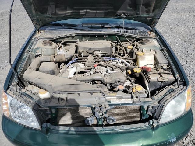 4S3BE635227216396 - 2002 SUBARU LEGACY L GREEN photo 11