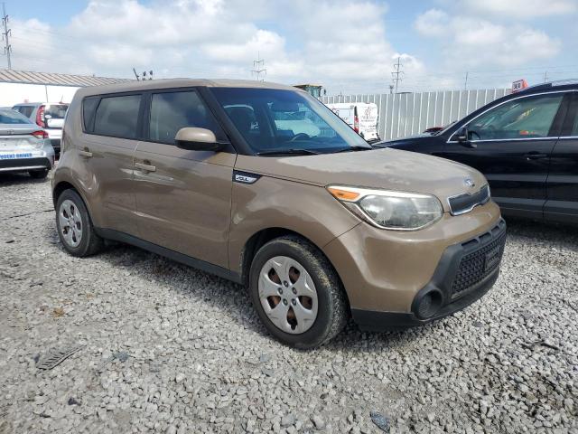 KNDJN2A22F7157367 - 2015 KIA SOUL TAN photo 4