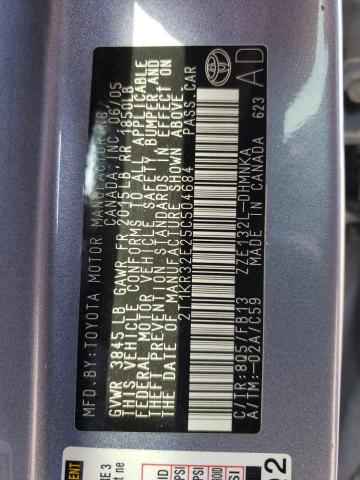 2T1KR32E25C504684 - 2005 TOYOTA COROLLA MA XR BLUE photo 12