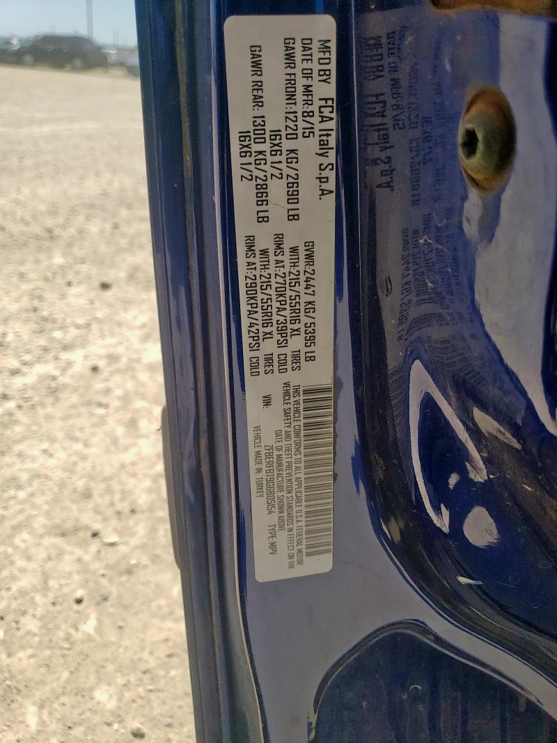 ZFBERFBT9G6B05154 - 2016 RAM PROMASTER SLT BLUE photo 13