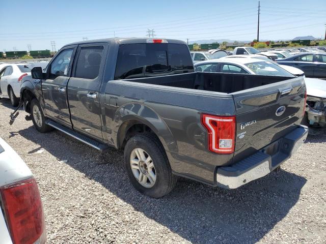 1FTEW1CP7FKF06571 - 2015 FORD F150 SUPERCREW GRAY photo 2