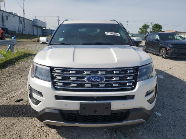 1FM5K8FH0GGA62152 - 2016 FORD EXPLORER LIMITED WHITE photo 5