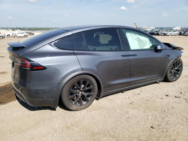 7SAXCBE65NF355403 - 2022 TESLA MODEL X GRAY photo 3