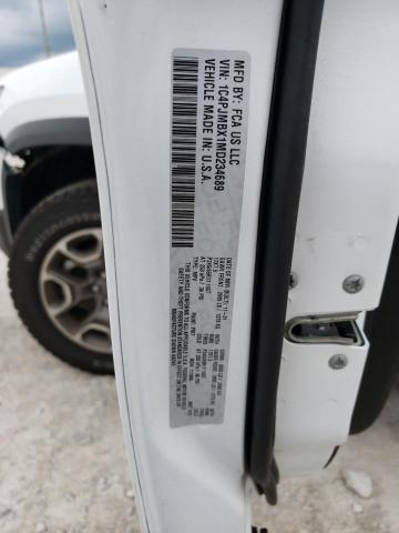 1C4PJMBX1MD234689 - 2021 JEEP CHEROKEE TRAILHAWK WHITE photo 13