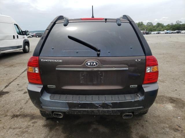 KNDJE723687496088 - 2008 KIA SPORTAGE EX BROWN photo 6