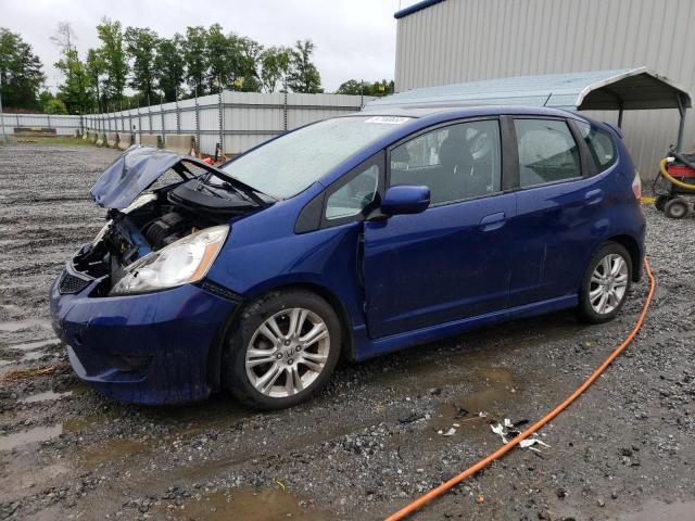 JHMGE88479S005167 - 2009 HONDA FIT SPORT BLUE photo 1