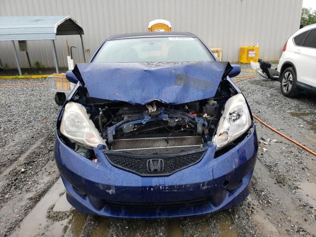 JHMGE88479S005167 - 2009 HONDA FIT SPORT BLUE photo 5