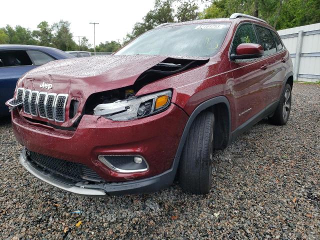 1C4PJLDB4KD357279 - 2019 JEEP CHEROKEE LIMITED BURGUNDY photo 1