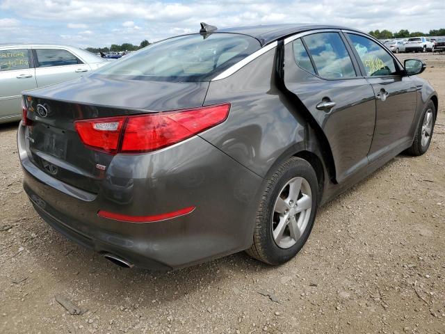 5XXGM4A71EG300075 - 2014 KIA OPTIMA LX CHARCOAL photo 4