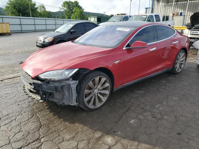 5YJSA1H13EFP60683 - 2014 TESLA MODEL S Червоний фото 1