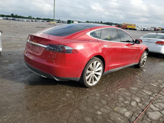 5YJSA1H13EFP60683 - 2014 TESLA MODEL S Червоний фото 3