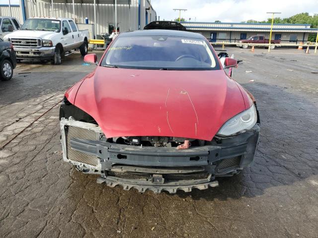 5YJSA1H13EFP60683 - 2014 TESLA MODEL S Червоний фото 5
