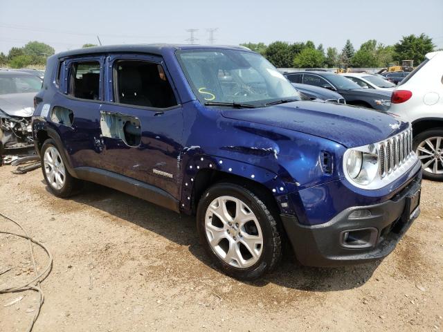 ZACCJADT5GPC77655 - 2016 JEEP RENEGADE LIMITED BLUE photo 4