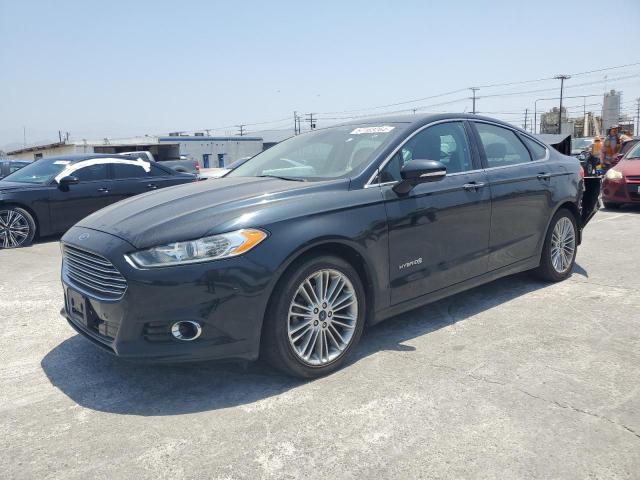 3FA6P0LU4ER203863 - 2014 FORD FUSION SE HYBRID BLACK photo 1