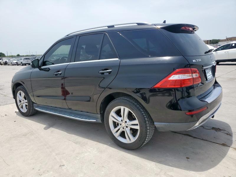 4JGDA5HB3FA480227 - 2015 MERCEDES-BENZ ML 350 4MATIC BLACK photo 2