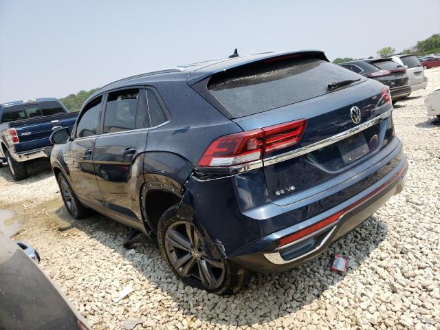 1V21E2CA9LC209776 - 2020 VOLKSWAGEN ATLAS CROS SE Синий фото 2