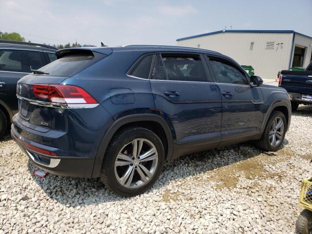 1V21E2CA9LC209776 - 2020 VOLKSWAGEN ATLAS CROS SE Синий фото 3