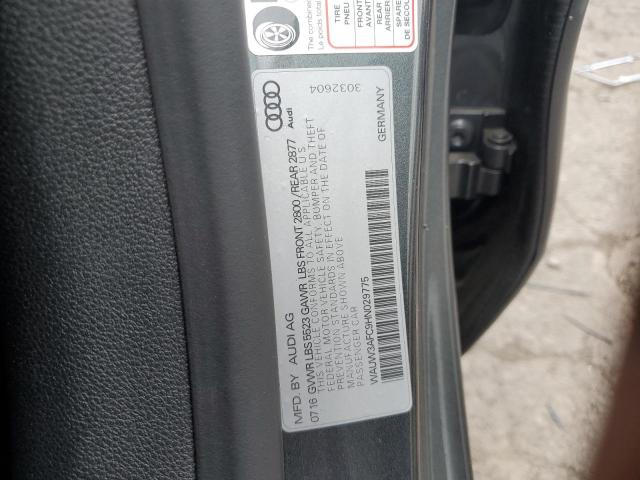 WAUW3AFC9HN029775 - 2017 AUDI A7 COMPETITION PRESTIGE GRAY photo 13