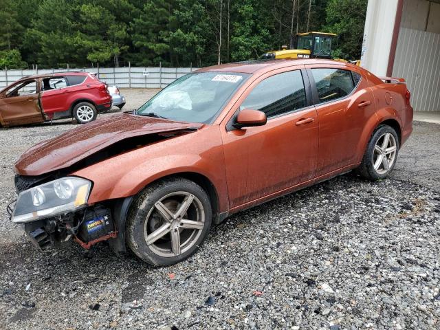 1C3CDZEGXCN224383 - 2012 DODGE AVENGER SXT ORANGE photo 1