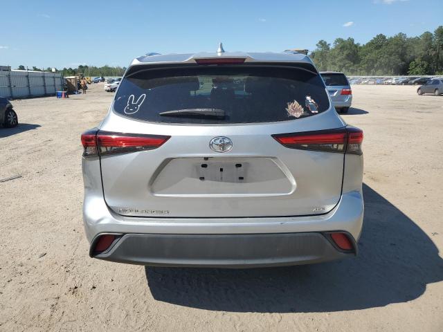 5TDGZRAH0LS500125 - 2020 TOYOTA HIGHLANDER XLE SILVER photo 6