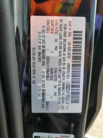 JM1CR2WL4A0385211 - 2010 MAZDA 5 BLACK photo 12