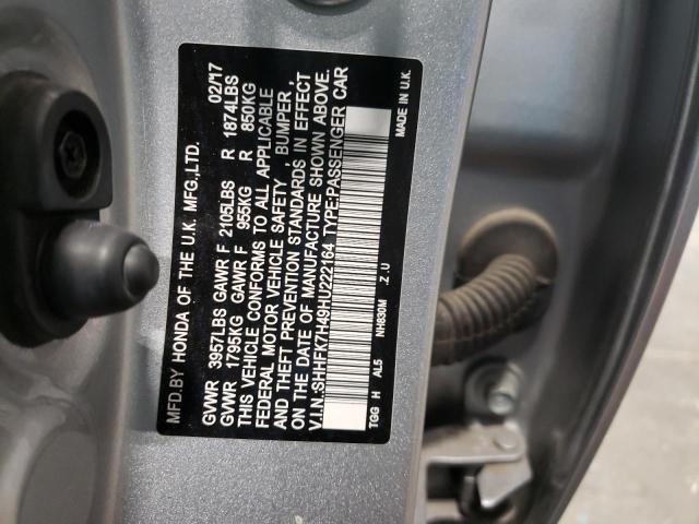 SHHFK7H49HU222164 - 2017 HONDA CIVIC SPORT 银色 照片 12