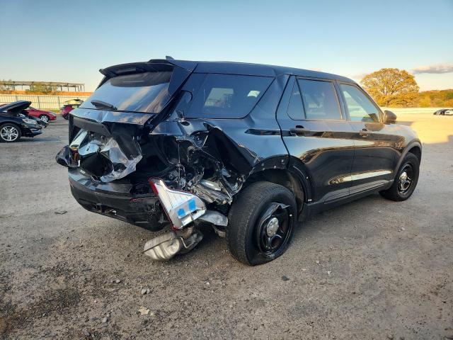 1FM5K8AB2NGB80770 - 2022 FORD EXPLORER POLICE INTERCEPTOR BLACK photo 3