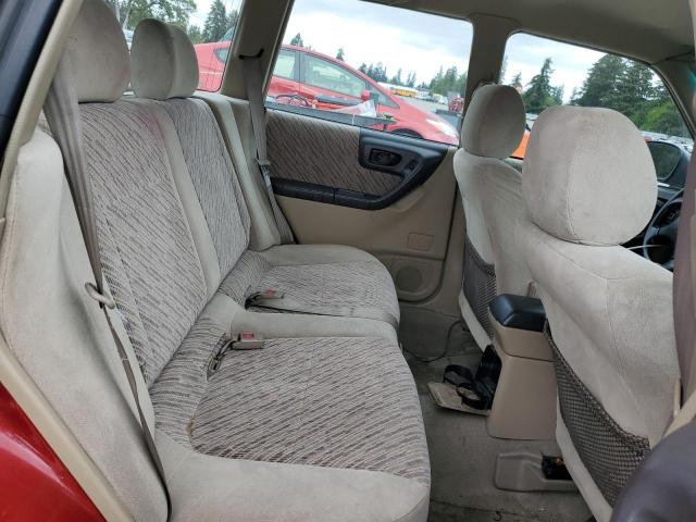 JF1SF6556YH713115 - 2000 SUBARU FORESTER S RED photo 10