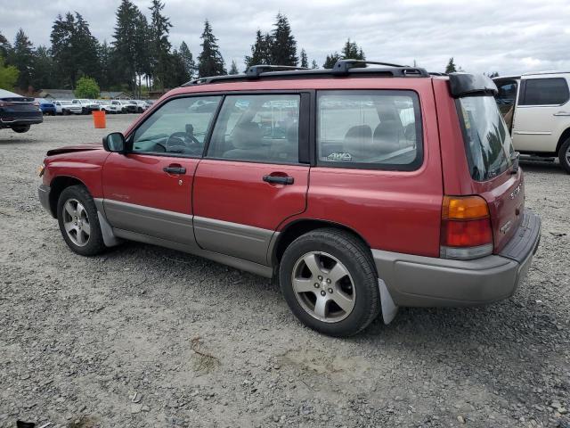JF1SF6556YH713115 - 2000 SUBARU FORESTER S RED photo 2