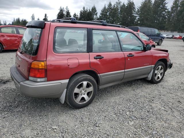 JF1SF6556YH713115 - 2000 SUBARU FORESTER S RED photo 3